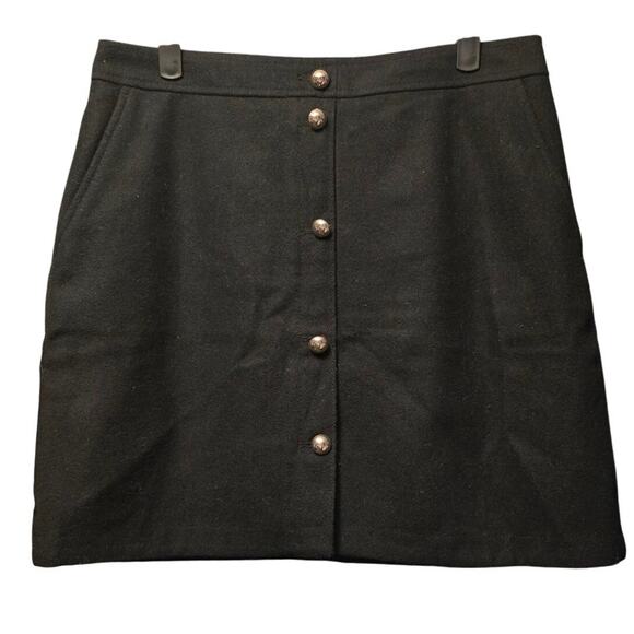 Ann Taylor LOFT Dresses & Skirts - Loft Wooly Button pocket skirt